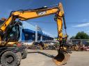 JCB JS145W Rototilt with Engcon and Leica Icon 2D Laser system, rubber wheel excavator