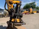 JCB JS145W Rototilt with Engcon and Leica Icon 2D Laser system, rubber wheel excavator