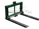 Tractor three-point drawbar pallet fork