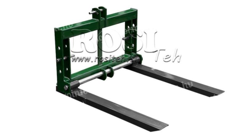 Tractor three-point drawbar pallet fork