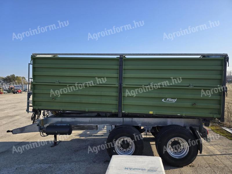 Fliegl TDK 255 tandem, three side tipper trailer
