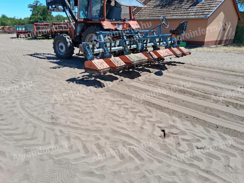 6 row rotary row cultivator, steerable