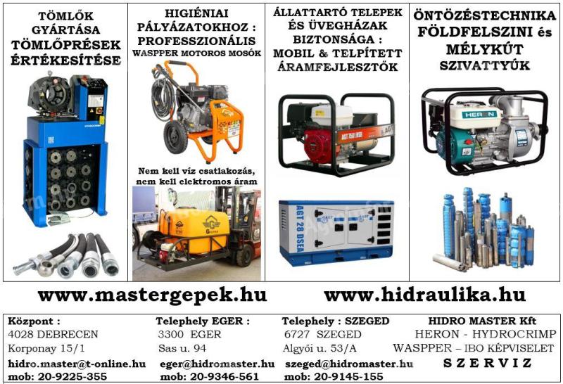Machines for tenders from Hidro Master Kft.
