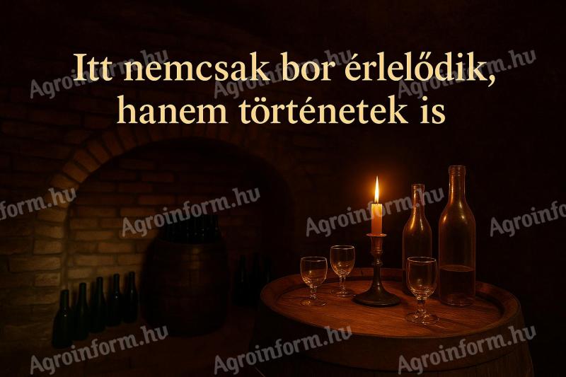 Renovated wine cellar for sale in Bakonygyirót - from the 1800s, on a plot with fruit trees