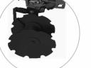 For sale (-40%), as new, with disc, automatic rotary cultivator Kadioglu KDM 100 + KDM201 with disc adapter, with notching knife