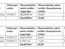 Eladó 6,32 ha szántó Hajdúböszörményben