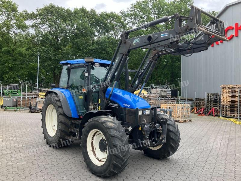 New Holland TS 115 with front loader