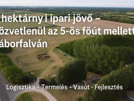 Eladó ipari fejlesztési telek – Táborfalva, Pest megye