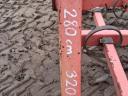Akpil 280 cm wide, large spring scraper, double ram combiner
