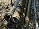 For sale! Used 7 aluminium irrigation pipes, diameter 130 mm, 6 fm/db