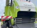 CLAAS TUCANO 450 APS combine harvester with cutting table and transport trolley