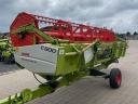 CLAAS TUCANO 450 APS combine harvester with cutting table and transport trolley