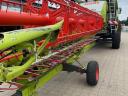 CLAAS TUCANO 450 APS combine harvester with cutting table and transport trolley