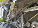 CLAAS TUCANO 450 APS combine harvester with cutting table and transport trolley