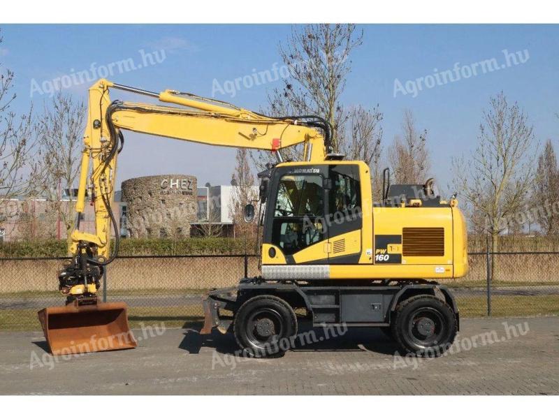 Komatsu PW160-11 / Engcon tiltrotator / 2020 / 7.383 operating hours / Leasing from 20%