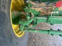 John Deere T670i 4WD premium combine with grain, JD 608C corn harvester adapter