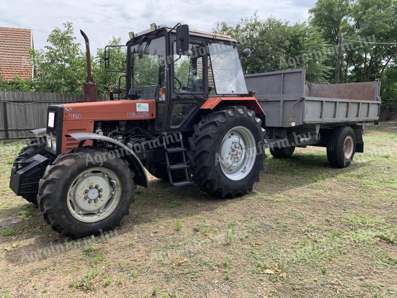 Tractor MTZ 820.2 and EB 8/82 with trailer