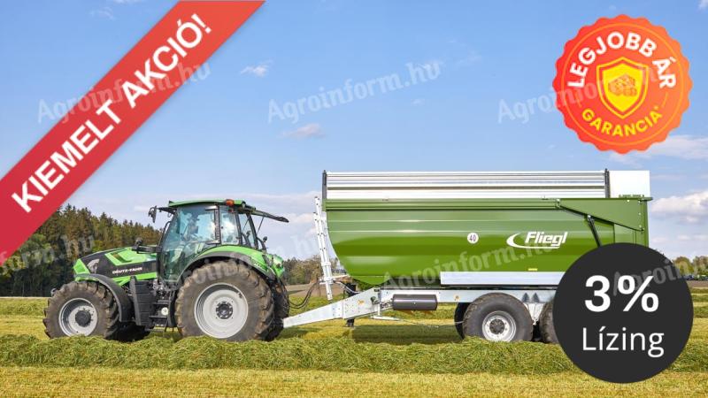Fliegl TMK 190 FOX  Tandem teknős billentős pótkocsi (19 t), KÉSZLETEN, KEDVEZŐ ÁRON! 