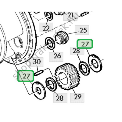 Tömítés L35591 John Deere gyári