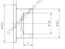 Szegecs D9,5x8,4 mm MIBA / T1