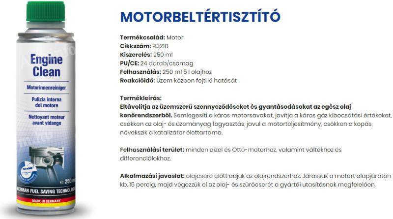 43210/PRO/U AUTOPROFI MOTORBELTÉRTISZTÍTÓ 250ML