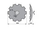 Horsch tárcsalap csipkés, 620mm x 6mm