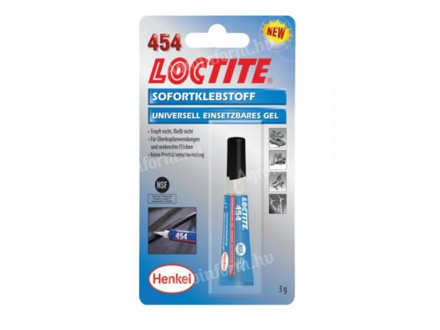 Pillanatragasztó gél Loctite 454 / 3gr