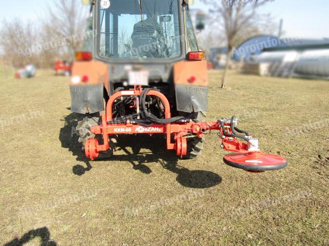 Körkasza - oldalazó kitérős kasza, traktor felfüggesztéssel, AGRIZAN, hidraulikus oldalmozgatással