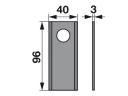 RK fűkasza penge (96x40x3mm) Kramp