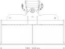 FK Machinery Hidraulikus rézsűkanál, simító kanál 140 cm 1,9-2,6 tonnás forgókotrókhoz