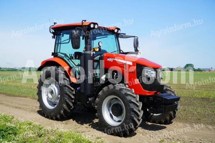 YTO 115 lóerős traktor, kabinnal