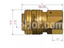 Kramp Gyorskioldó csatlakozó 3/8" BSP Anya