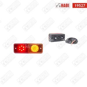 Hátsólámpa lengyel LED 205x70x65 mm, 12-24V, IP66/68, WAS