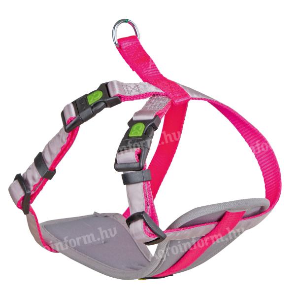 KERBL Hám kistestű kutyáknak, neon pink, 26-38 cm, 10 mm