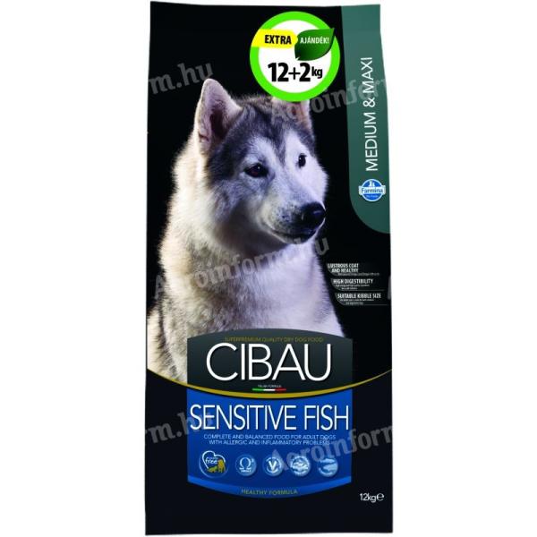 Cibau Sensitive Fish Medium/Maxi 12+2kg Promo