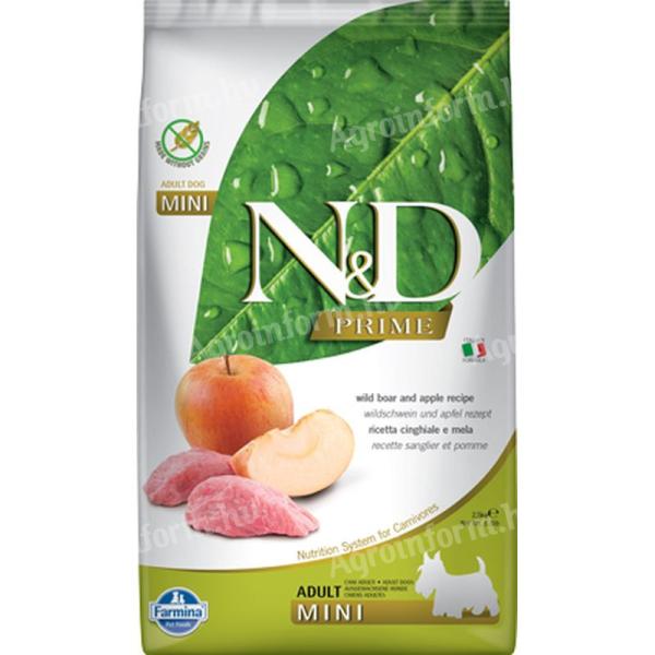 N&D Dog Prime vaddisznó & alma adult mini 2,5kg