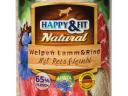 Happy&Fit Natural Dog Konzerv Junior Bárány & Marha Rizzsel & Lenmagolajjal 800g