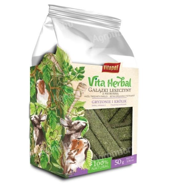 Vitapol Vita Herbal Kisállatoknak Mogyorógallyak Petrezselyemmel 50g