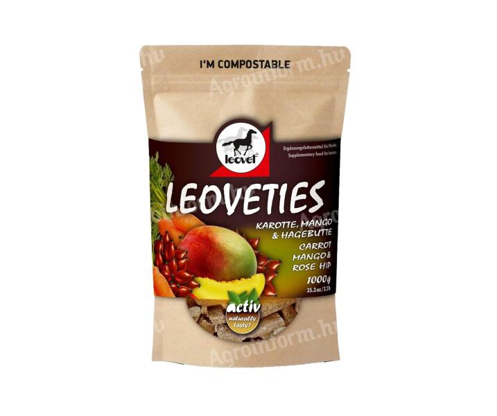 Leovet Leoveties jutalomfalat 1000g, répa-mangó-csipkebogyó