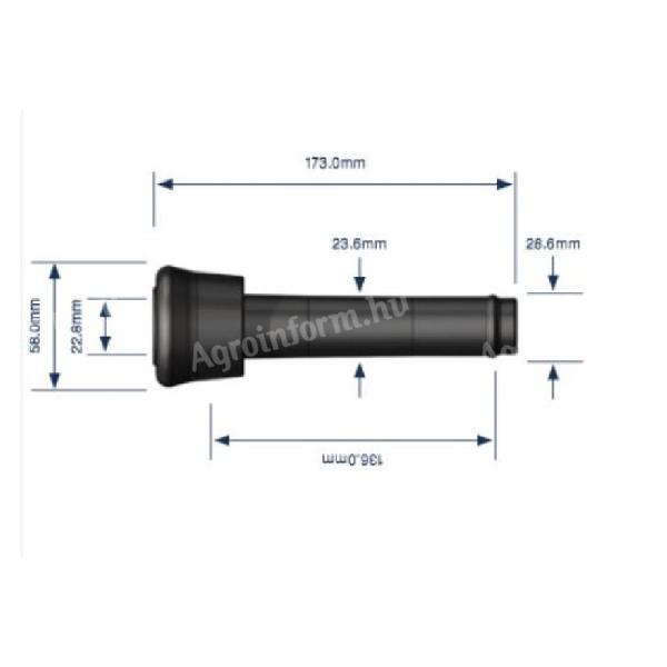 Kehelygumi Westfalia 173x23x24mm