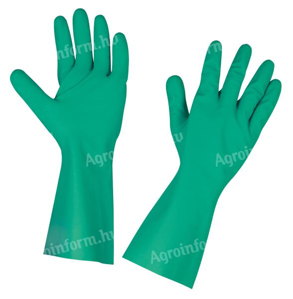 KERBL Kesztyű vegyvédelmi Chemex 10/XL, zöld