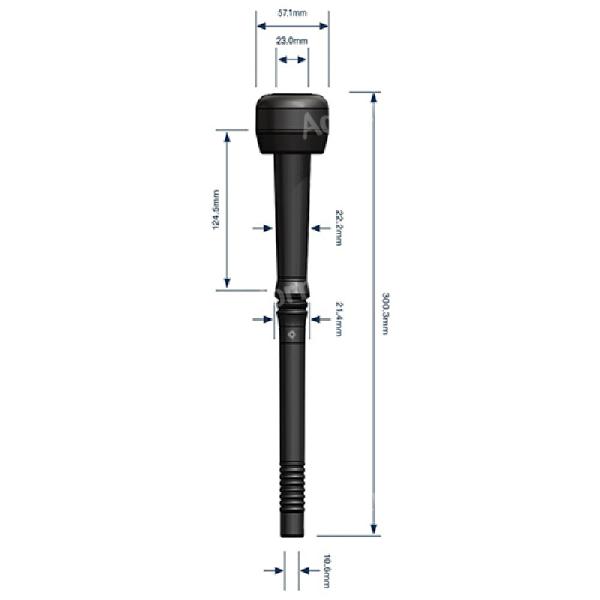 Kehelygumi 23mm Boumatic Szelepes Dk1x 140x19x43mm