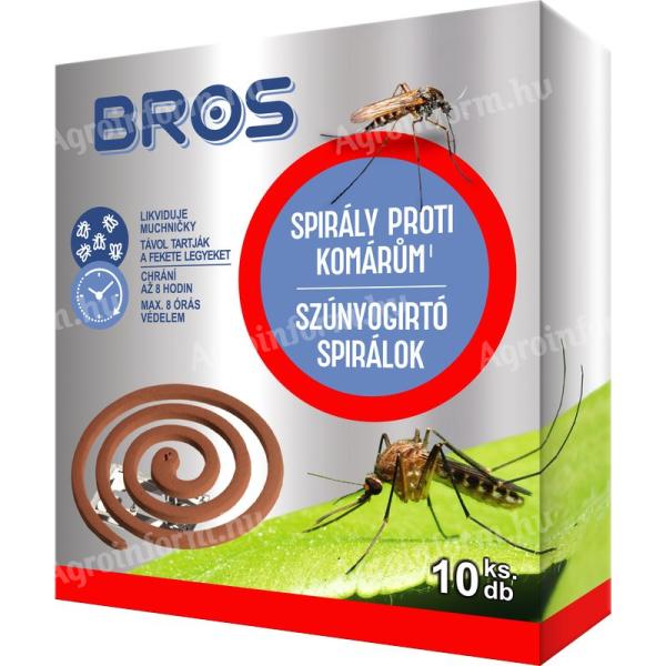 Bros Szúnyogirtó és riasztó spirál 10db-os