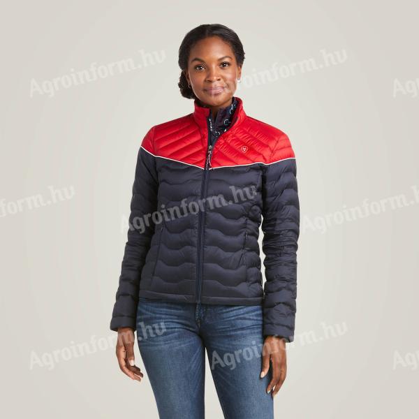 Ariat Ideal 3.0 Down női kabát, sötétkék/piros, S
