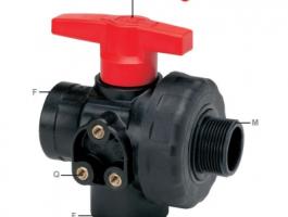 3 állású golyóscsap 5/4"KBB