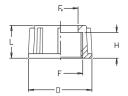 3/8” hollandi anya F=13 fekete