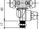 3/8"K 2-állású réz szórófej membránnal