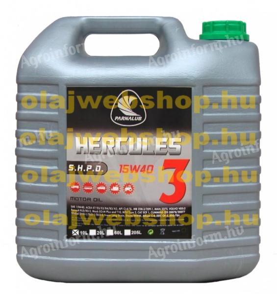 Parnalub HERCULES 3 SHPD 15w-40 teherautó motorolaj 10L