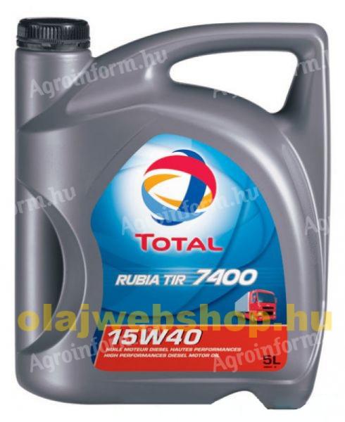 Total Rubia TIR 7400 15w-40 teherautó motorolaj 5L