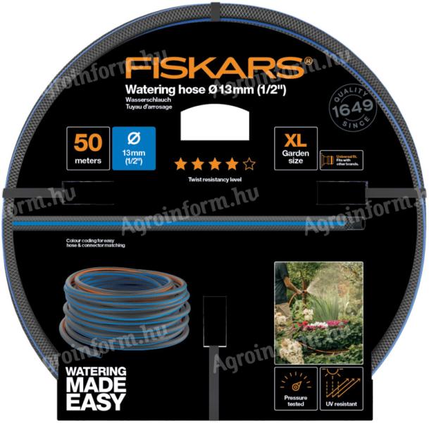 FISKARS Locsolótömlő, 13 mm (1/2), 50 m Q4